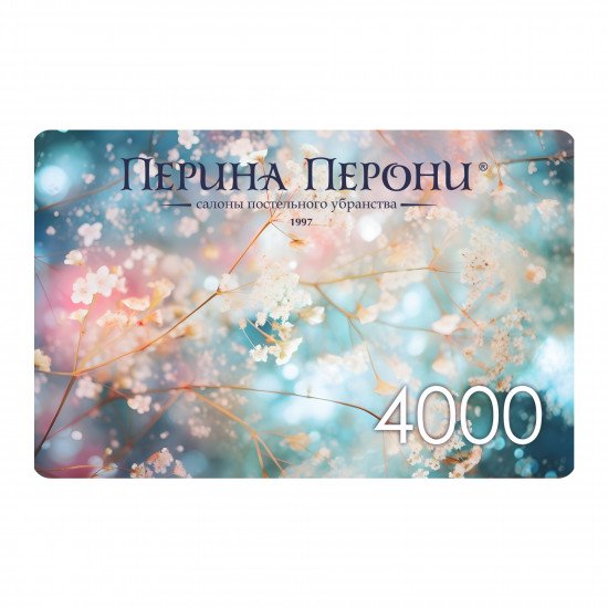 Подарочный сертификат 4000 рублей