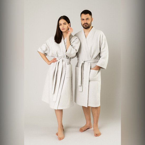 Халат вафельный  Кимоно белый 52-54 (2XL/3XL)