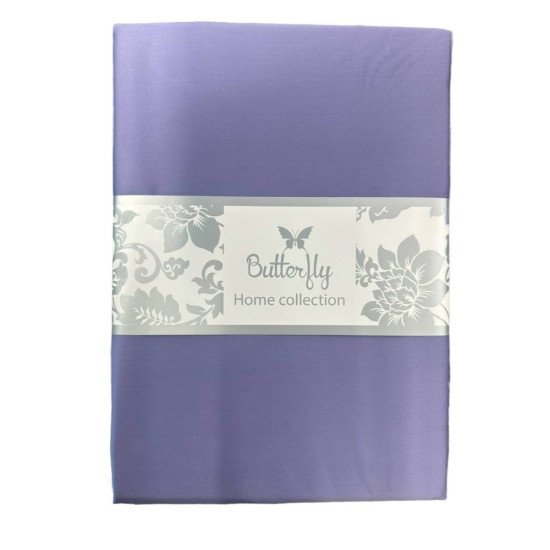 Простыня "Butterfly" Сатин Делюкс 385 сиреневый 180*220 см