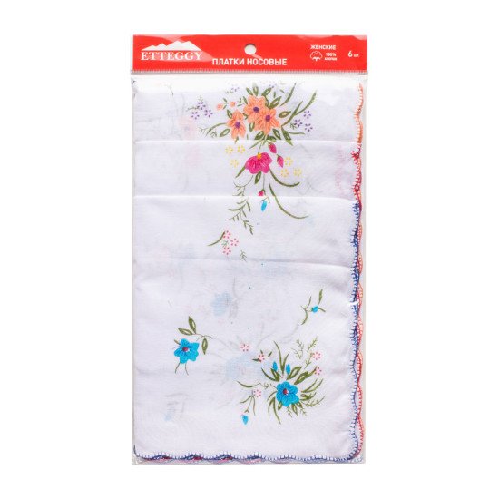 Платок носовой женский "Etteggy" - 1 шт 45452-17 30*30 см-1 шт