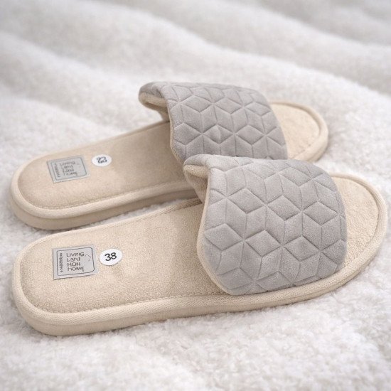 Тапочки женские "Lucky land" Comfort серый 40