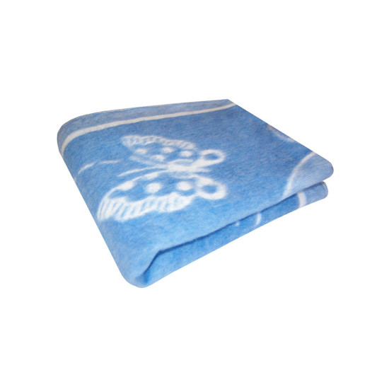Одеяло "Ермолино" байковое Детское Всадник синий 100*140 см