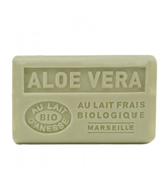 Марсельское мыло "Label Provence Nature" с молоком ослицы Алое вера 125 г