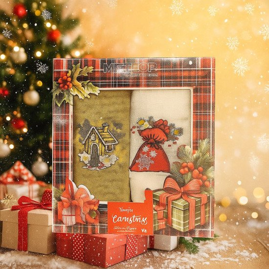 Комплект полотенец для кухни 2 шт. "Meteor" Символ года v2 40*60 см