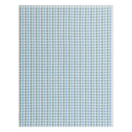 Коврик махровый для ног в ванную 1 шт "Cleanelly" Musivo бело-голубой 20000 70*90 см