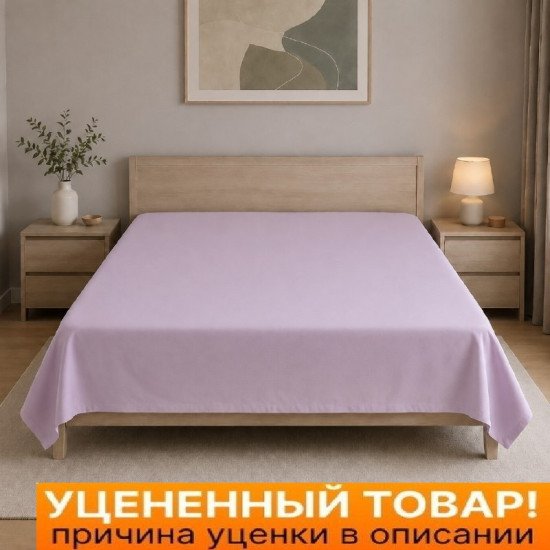 Уценка! Простыня "Коттон Дримс" Сатин Мерлин Монро Rosemary/Розмарин 220*240 см