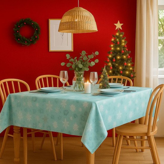 Скатерть "Floox" Снеговики 145*180 см
