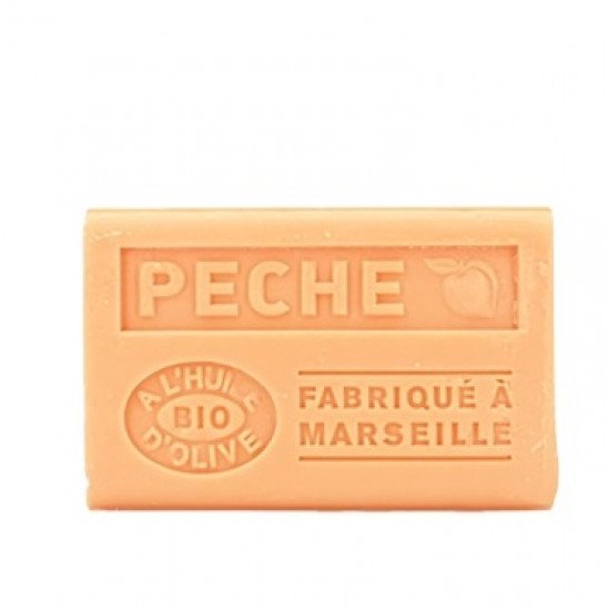 Марсельское мыло "Label Provence Nature" на оливковом масле Персик 125 г