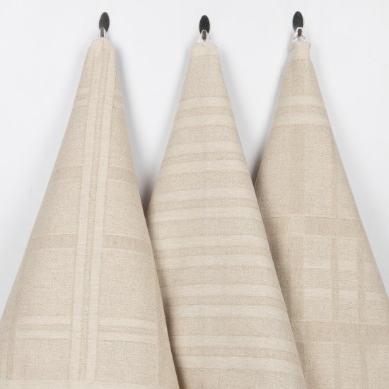 Комплект полотенец для кухни с петельками 3 шт. "Белорусский Лён" Кропка-3 47*70 см