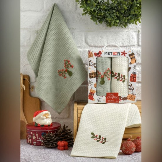 Комплект полотенец для кухни 2 шт. "Meteor" Символ года v3 40*60 см