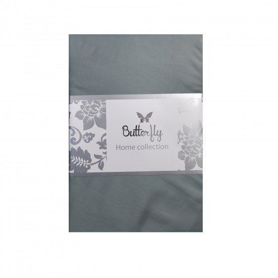 Простыня на резинке "Butterfly" Сатин Делюкс бирюзовый 62 90*200 высота 35 см