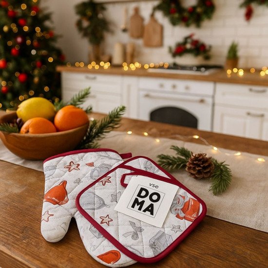 Комплект для кухни "Vse Doma" 2 предмета Время чудес рис. 60101-2 18*18 см, 18*28 см