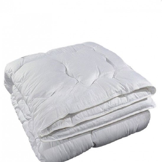 Одеяло "Valetex" Ватное Сатин всесезонное белый 1,5 спальное, 140*205 (±5) см