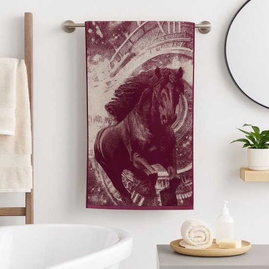 Полотенце махровое 1 шт "Речицкий текстиль" Бег времени (кр.дерево1) 50*90 см