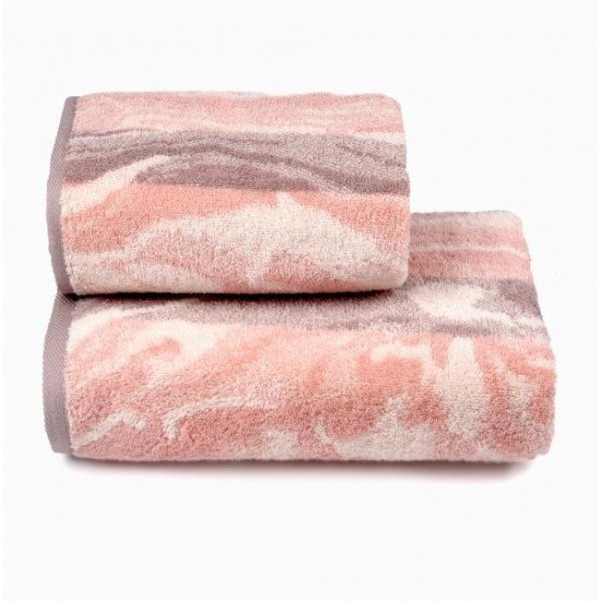 Полотенце махровое 1 шт "Cleanelly" Agata di Colore коричневый 10000 50*90 см