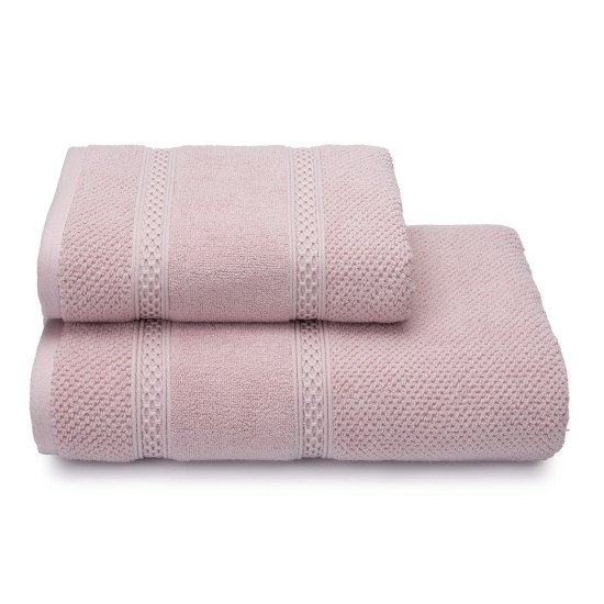 Полотенце махровое 1 шт "Cleanelly" Tessitura розовый 12-2902 70*140 см