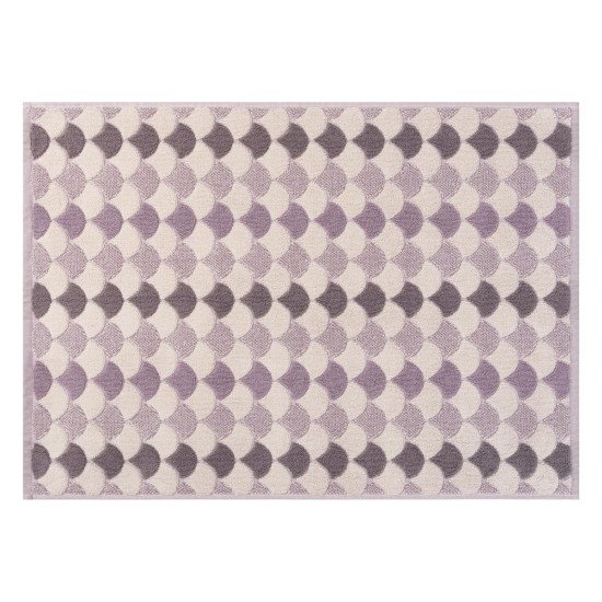 Коврик махровый для ног в ванную 1 шт "Cleanelly" Fiaba сиреневый 10000 50*70 см