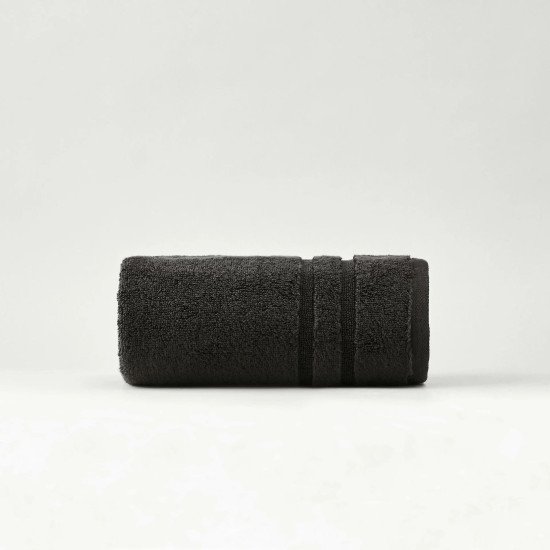 Полотенце махровое 1 шт "Уютности" плотность 500 г/м² черный (caviar) 70*140 см