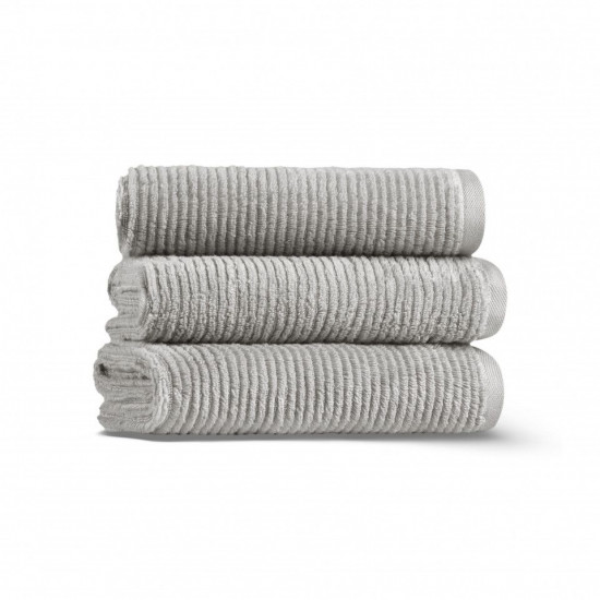 Полотенце махровое 1 шт "Casual Avenue/L'appartement" Slim Ribbed светло-серый/fog 40*71 см