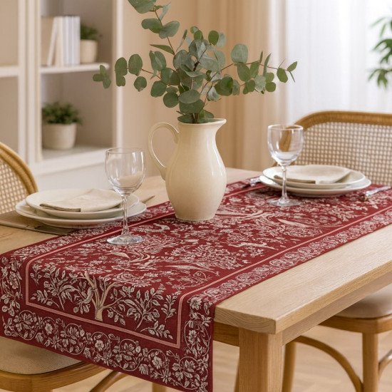 Дорожка на стол "Гобелен" Рапсодия бордо 44*140 см
