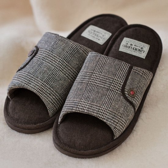 Тапочки мужские "Lucky land" Comfort 2996 темно-коричневый 44