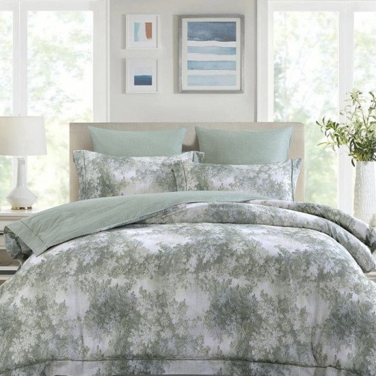 Постельное белье с одеялом-комфортер "Asabella"- 2291-20SP Дуэт (семейное)