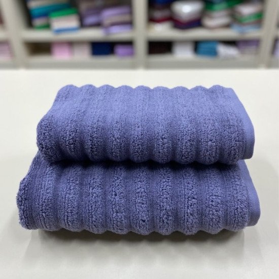 Полотенце махровое "Ceylin's" Dalga фиолетовый 30*50 см