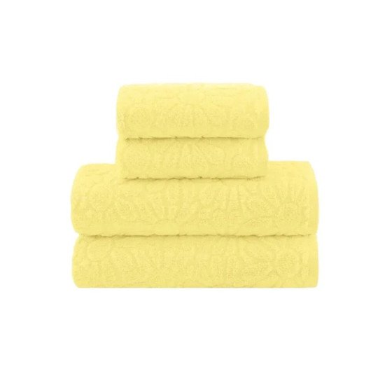 Полотенце махровое 1 шт "Buddemeyer" Margaridas AIR желтый 1405 70*135 см