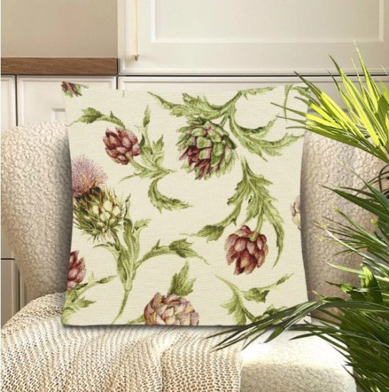 Декоративная наволочка "Гобелен" Артишок одностороняя 45*45 (±2) см