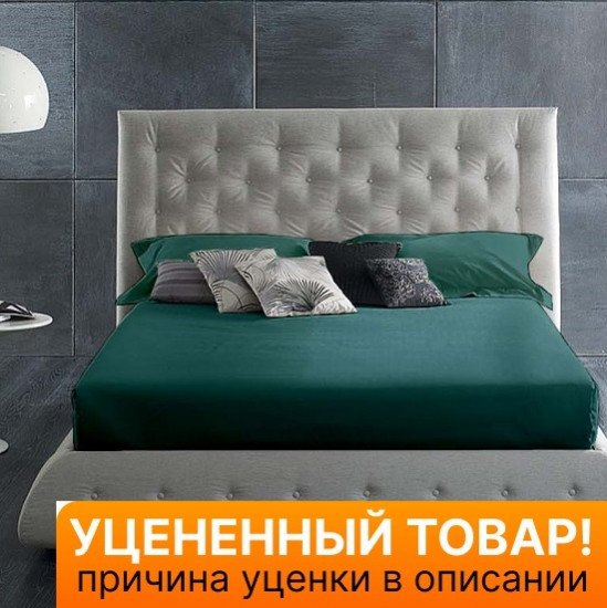 Уценка! Простыня на резинке "Primavelle" Luxe Satin бирюза 180*200 высота 28 см