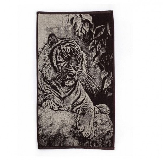 Полотенце махровое "Речицкий текстиль" Тигр на отдыхе 81*160 см
