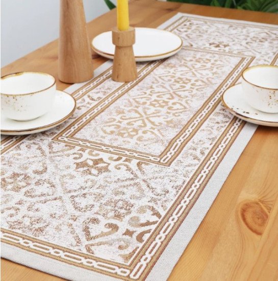 Дорожка на стол "Гобелен" Классика беж 40*100 см
