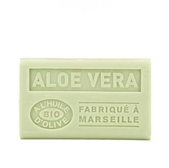 Марсельское мыло "Label Provence Nature" на оливковом масле Алое вера 125 г