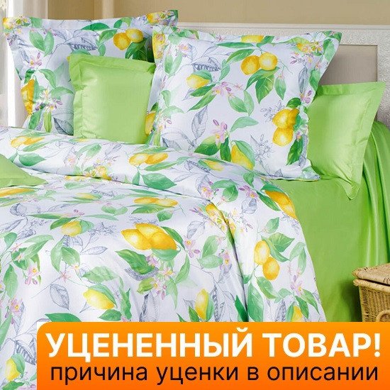 Уценка! Постельное белье "Cotton Dreams" Philosophy Lemon&Flowers Евро