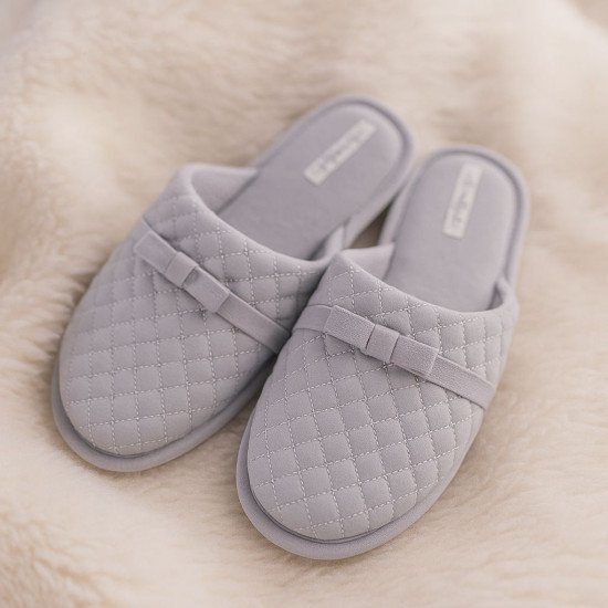 Тапочки женские "Lucky land" серый-2 41