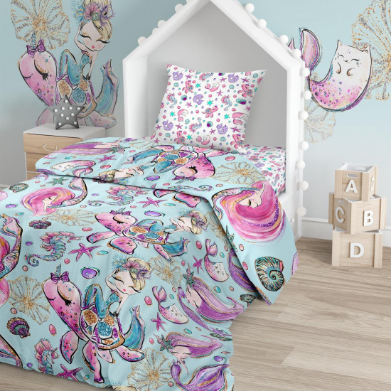 Постельное белье для детей "Juno" Mermaids 1.5 спальный