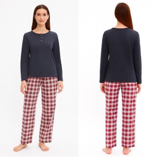 Комплект женский "Very Neat" Клетка, индиго, арт. ЕП 20170 44 (S)