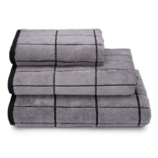 Полотенце махровое 1 шт "Cleanelly" Gray Tiles серый 10000 50*100 см