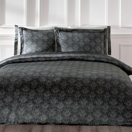Постельное белье "Tivolyo Home" Жатка Chanel черный Евро