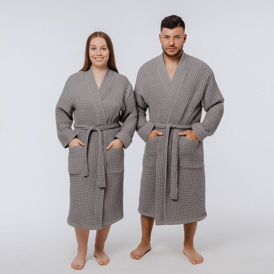 Халат мужской вафельный  Бохо Кимоно 912 56-58 (5XL/6XL)