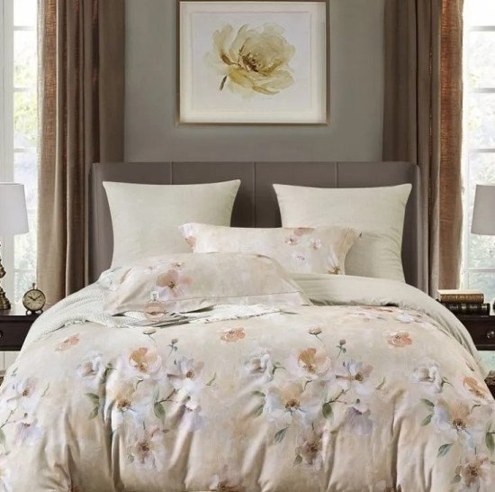 Постельное белье с одеялом-комфортер "Asabella"- 2280-OSPS Дуэт (семейное)