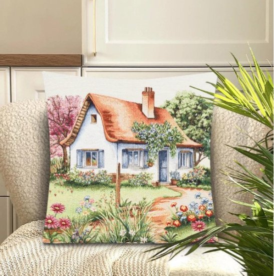 Декоративная наволочка "Гобелен" Сад Глициния 45*45 (±2) см