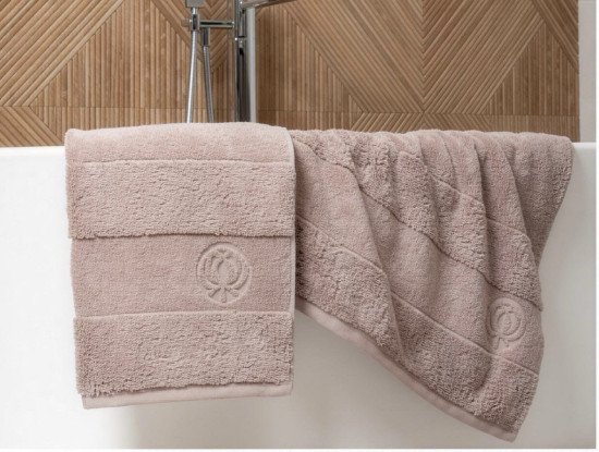 Полотенце махровое 1 шт "Cleanelly" Tenerezza бежевый 14-1305 50*100 см