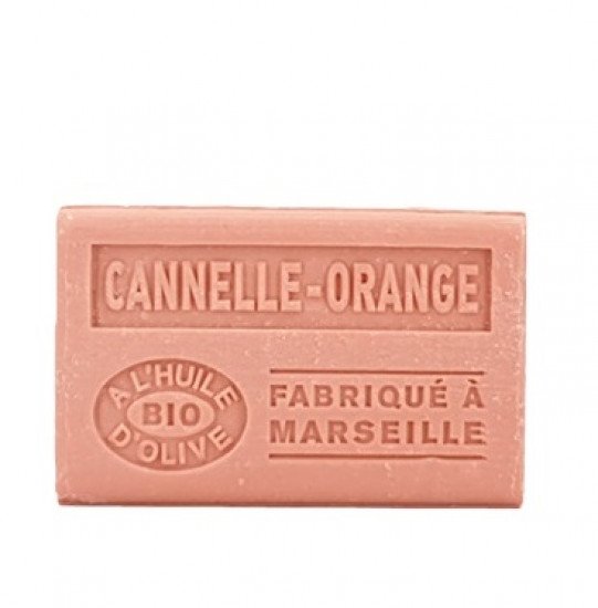Марсельское мыло "Label Provence Nature" на оливковом масле Корица-апельсин 125 г