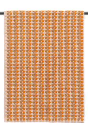 Коврик махровый для ног в ванную 1 шт "Cleanelly" Musivo оранжевый 80000 70*90 см