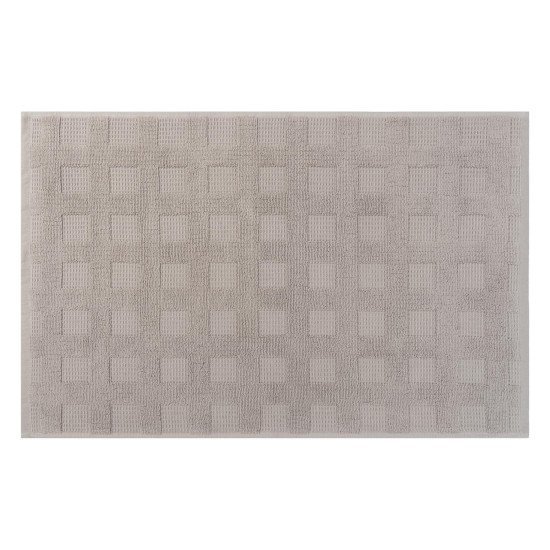 Коврик махровый для ног в ванную 1 шт "Cleanelly" Duo бежевый 16-1305 45*70 см