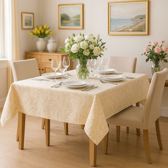 Скатерть "Nova" Валенсия бежевый 150*220 см