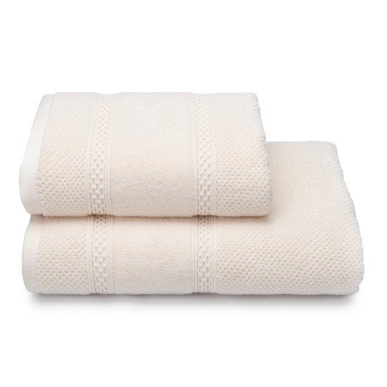 Полотенце махровое 1 шт "Cleanelly" Tessitura ванильный 11-0602 50*100 см