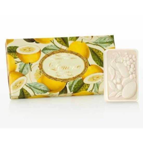 Подарочный набор прямоугольного  растительного мыла 3 шт. "Саф" Лимон 3*125 г