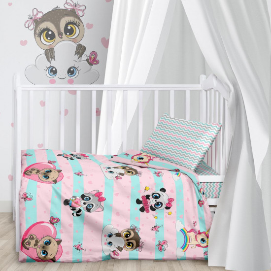 Постельное белье для детей "Juno" в кроватку-трансформер Малыши девочки